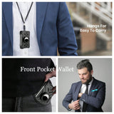 Slim Tactical Wallet with AirTag Holder & RFID Protection