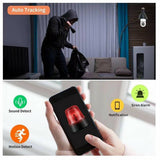 360° Light Bulb Security Camera - 1080P WiFi Camera with Easy E27 Socket Installation