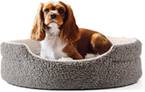 Mewoo Washable Pet Bed – 23"x23"x7" Orthopedic Plush Round Bed with Non-Slip Bottom for Small Dogs, Cats & Kittens