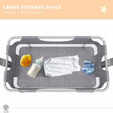 3-in-1 Bedside Crib with Mosquito Net – Baby Bassinet, Co-Sleeper & Travel Bed (Grey)