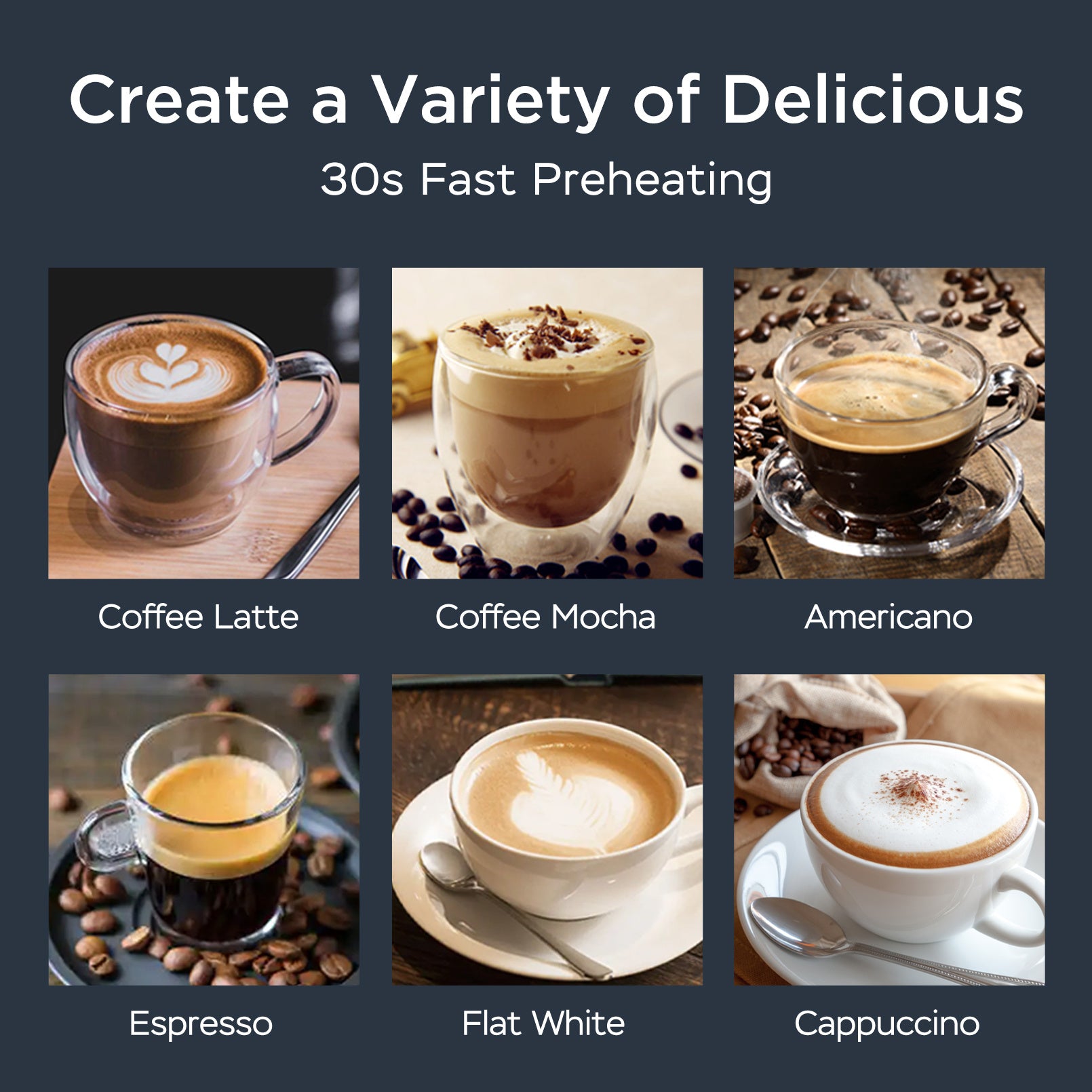 Professional 20-Bar Espresso Machine with Milk Frother