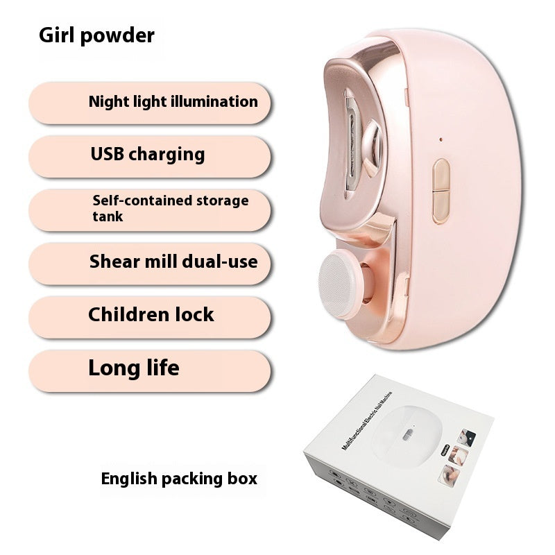 Electric Nail Grinder & Anti-Pinch Nail Clipper – Safe, Multi-Purpose Nail Care Tool for Kids & Adults