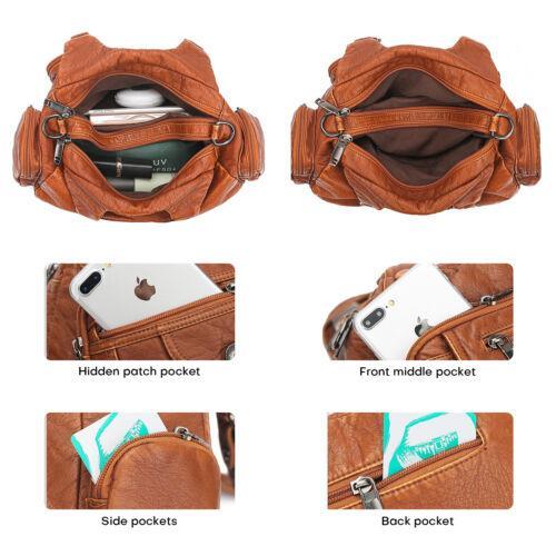 Vintage High-Quality Leather Luxury Handbag – Elegant Shoulder & Tote Bag for Women