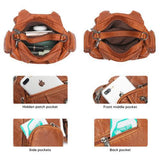 Vintage High-Quality Leather Luxury Handbag – Elegant Shoulder & Tote Bag for Women