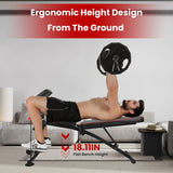 Adjustable Weight Bench with Preacher Curl Pad, Resistance Bands & Leg Extension – Home Gym Workout Bench 🏋️‍♂️🔥