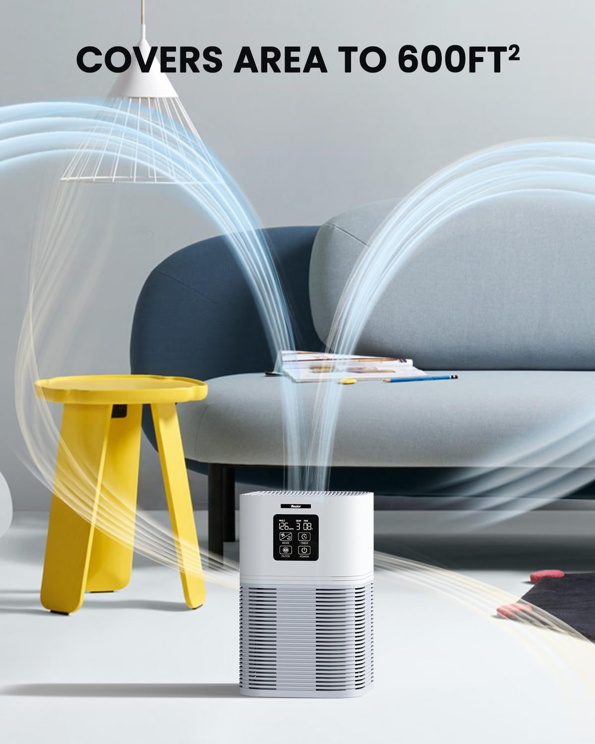 Portable HEPA Air Purifier for Home & Office Use
