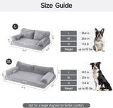 Mewoofun Orthopedic Dog Bed – 35.4"x25.6"x11.8" Waterproof Sofa with Supportive Foam, Washable Cover & Non-Slip Bottom