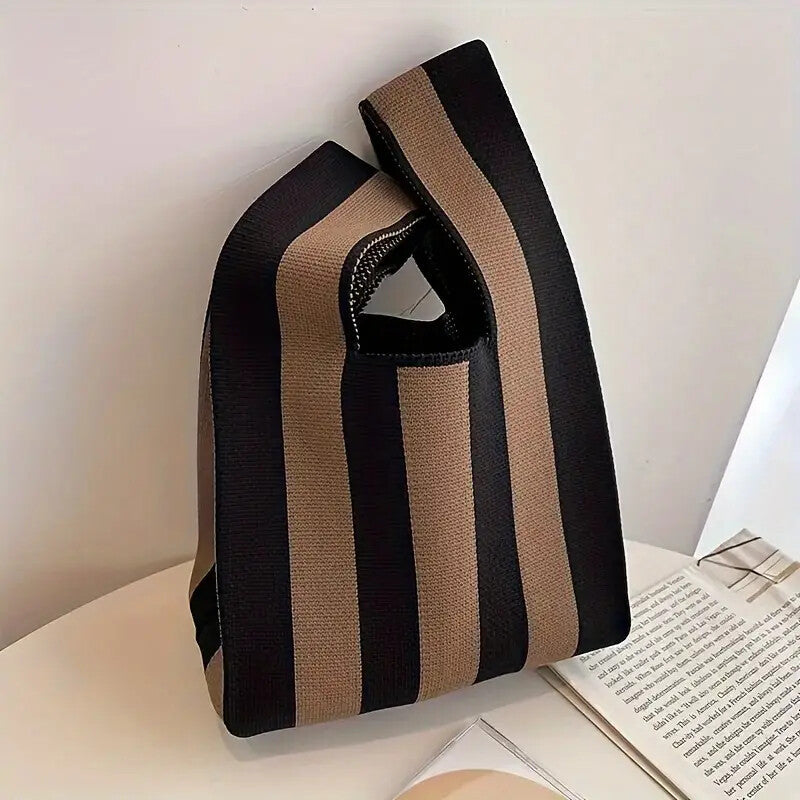 Women’s Knitted Wool Bucket Bag – Versatile Handbag & Casual Tote