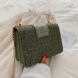 PU Crossbody Bag ✨ Fragrance Style Women’s Small Shoulder Bag with Luxury Chain Strap – Elegant & Versatile