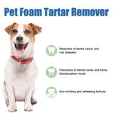 Dental Foam Cleaner for Pets – Brightens Yellow Teeth, Removes Calculus & Freshens Breath with Gentle Formula