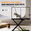 Height-Adjustable Pet Grooming Table – 50″ Electric Lift Station with Leveling Wheels, Grooming Arm, Non-Slip Top & Tool Organizer (Black)
