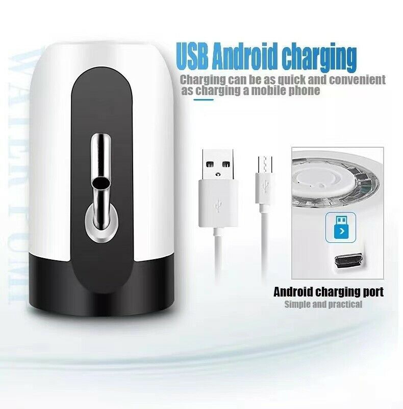 USB Rechargeable 5-Gallon Water Bottle Electric Dispenser Pump – Automatic One-Touch Water Pump with Universal Fit