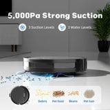 3-in-1 Robot Vacuum and Mop with Powerful Suction & Long Runtime