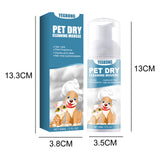 Pet Dry Foam Cleaner – No-Wash Odor Eliminator with Chamomile & Coconut Oil for Fresher, Softer Fur
