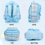 Sanrio Cinnamoroll Premium Backpack Set – Nylon School Bag with Card Holder, Badges & Stationery for Teenagers 🎒