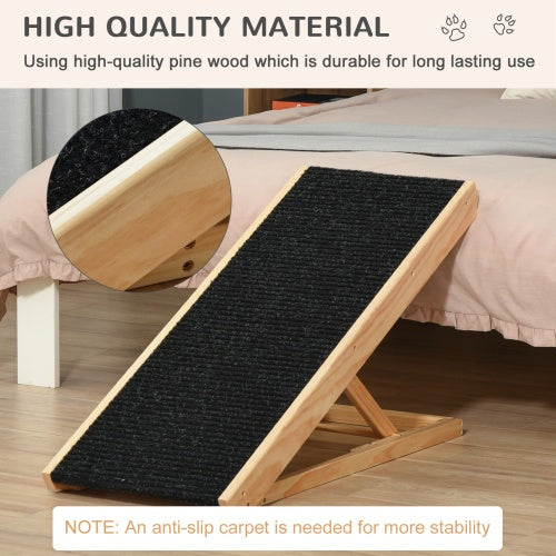 Elevated Pet Ramp – Height Adjustable & Foldable Ramp for Dogs, Cats & Rabbits with Non-Slip Surface