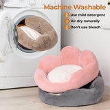 Mewoofun Round Cat Bed – 23" Washable Fluffy Pet Couch with Anti-Slip Bottom for Indoor Cats, Kittens & Small Dogs