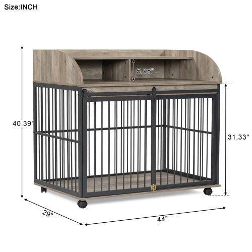 Wooden Kennel – Durable Outdoor Dog House with Weather-Resistant Roof, Raised Base & Ventilation for Medium & Large Dogs