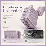Purple 20-Inch Expandable Hardshell Carry-On with TSA