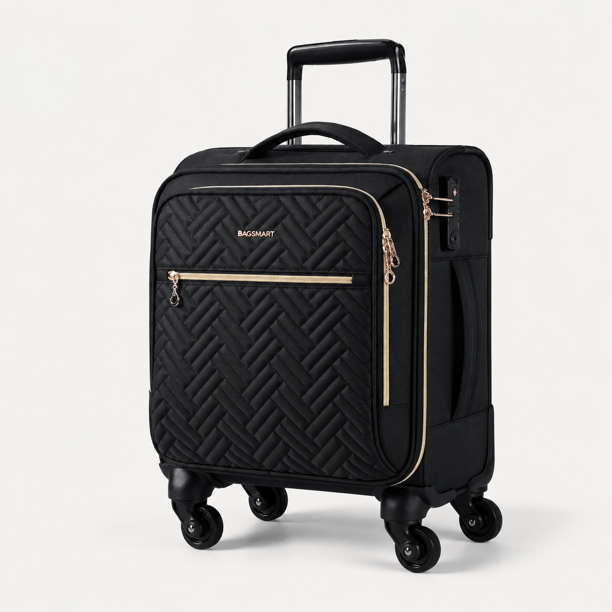 16-Inch Underseat Carry-On Spinner Luggage with TSA Lock & 360° Wheels