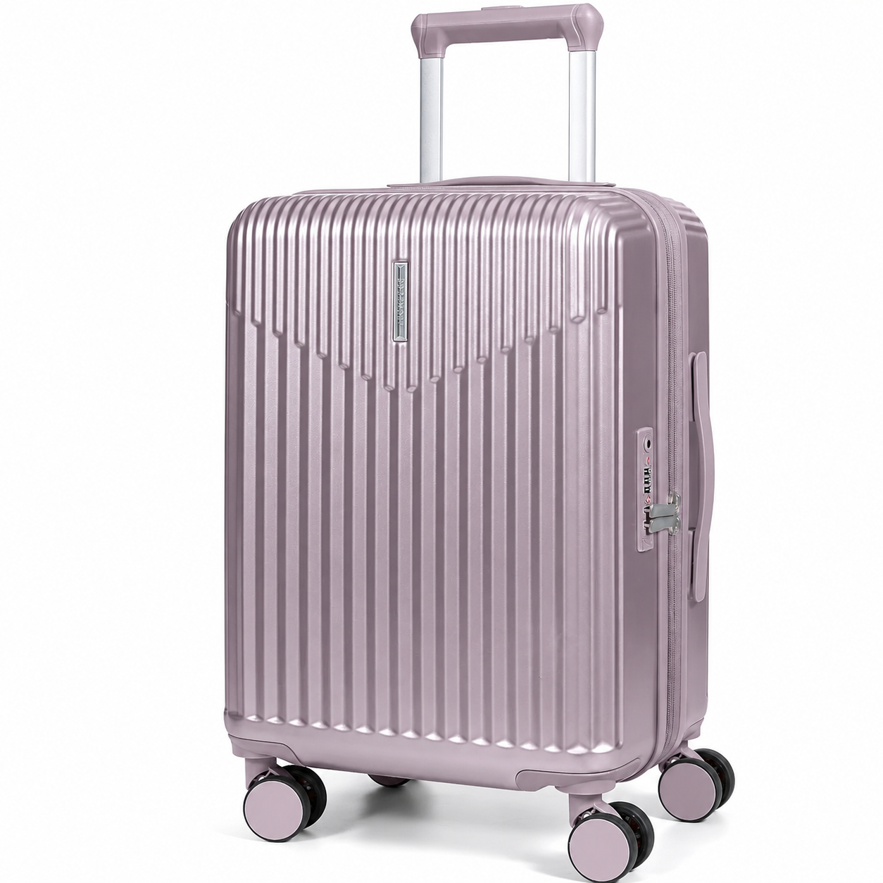 Purple 20-Inch Expandable Hardshell Carry-On with TSA