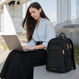 Women’s 15.6" Laptop Backpack – Large Capacity Work, College & Travel Bag