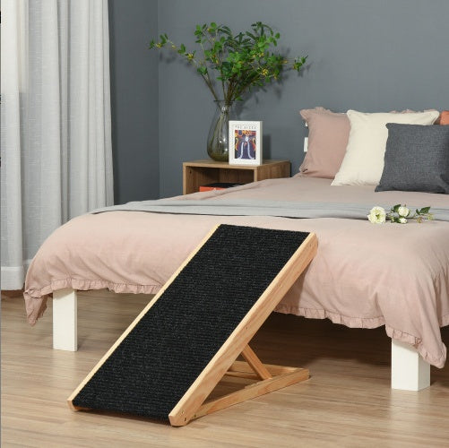 Elevated Pet Ramp – Height Adjustable & Foldable Ramp for Dogs, Cats & Rabbits with Non-Slip Surface