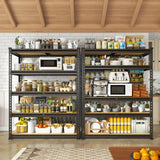 2000LBS Garage Shelving Storage Shelves Heavy Duty Shelving 5 Tier Metal Shelving Units For Garage Shelves 72"H X35.5"W X 15.8"D, Adjustable Metal Shelving Unit For Garage Shelves Utility Rack Shelf For Basement Pantry Closet - PulinGO