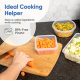 48-Piece Leak-Proof Meal Prep Food Storage Containers Set – Airtight, BPA-Free with Snap-Lock Lids & Free Labels