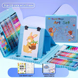 208-228 Piece Adult/Children Art Supplies Set – Oil Pastels, Crayons, Colored Pencils, Acrylic Markers & Watercolour Pens