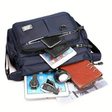 Large Capacity Men’s Waterproof Backpack – Multi-Pocket Business & Casual Shoulder Bag