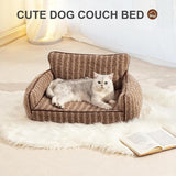 Mewoo Orthopedic Cat Couch – 26"x19"x11.8" Indoor Pet Bed with Washable Cover & Non-Slip Bottom for Cats & Small Dogs