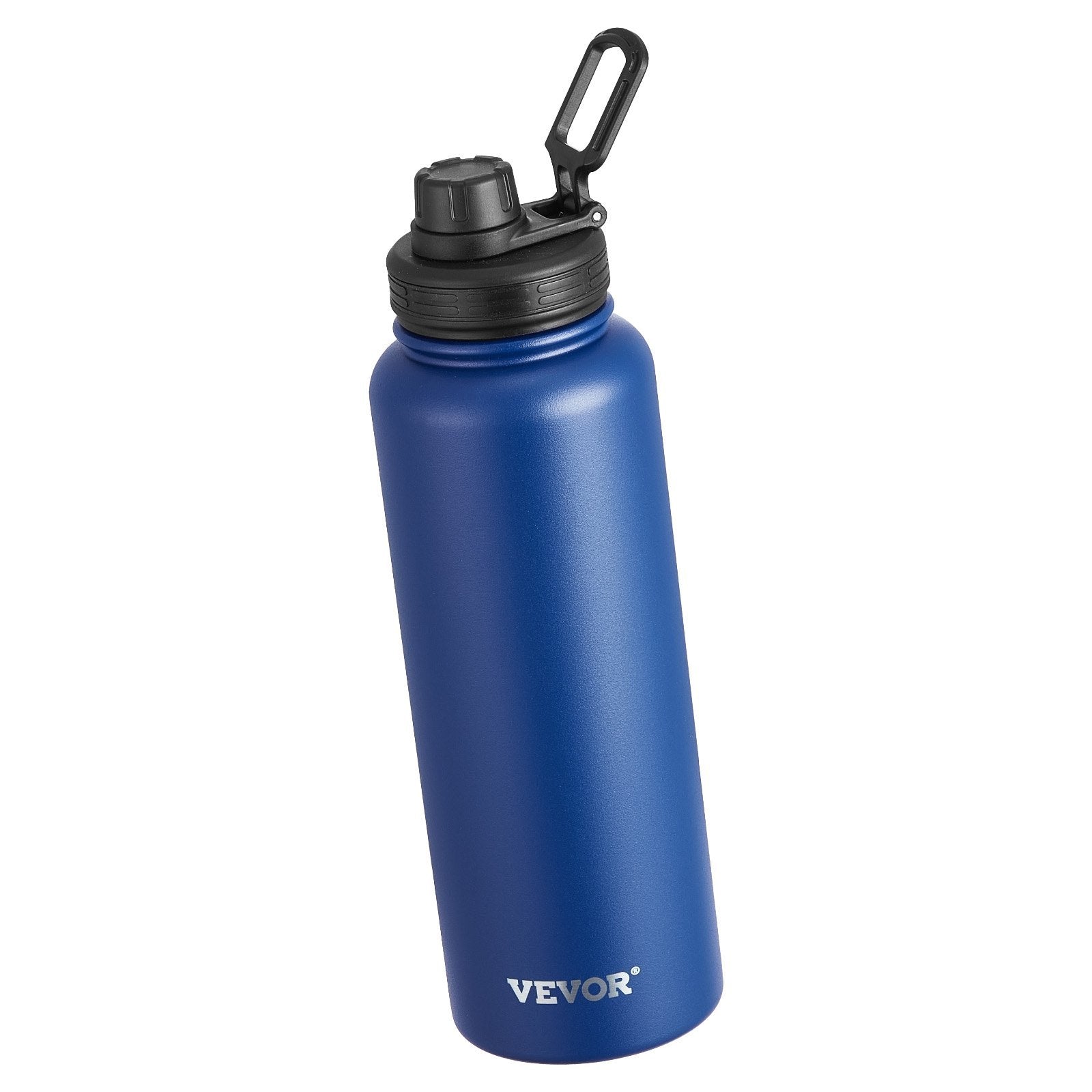 40 oz Insulated Water Bottle with 3 Lids - Stainless Steel Vacuum Flask for Hot & Cold Drinks