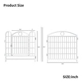 24-Inch Indoor Dog Playpen – 8-Panel Foldable Metal Pet Exercise Pen for Puppies & Small Dogs