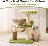 Mewoo Large Cat Tree Tower – Multi-Level Scratching Post with Removable Perch & Interactive Toys for Indoor Cats