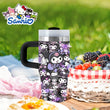 Sanrio 14 oz Stainless Steel Insulated Water Bottle with Handle & Straw – BPA-Free, Travel & Family Gift