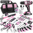 Bielmeier 20V Pink Cordless Drill & 236-Piece Tool Kit with Bag