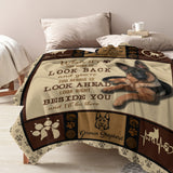 German Shepherd Dog Flannel Fleece Throw Blanket – Soft & Lightweight 50×60 in, Cozy Bed, Couch & Travel Blanket