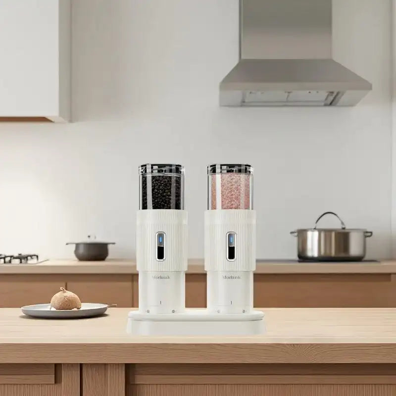 Electric Salt and Pepper Grinder Set – USB Rechargeable, Adjustable Ceramic Mills - PulinGO