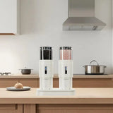 Electric Salt and Pepper Grinder Set – USB Rechargeable, Adjustable Ceramic Mills - PulinGO