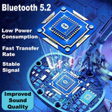 TWS Wireless Bluetooth 5.1 Earbuds - Waterproof Sports Headphones with Charging Case