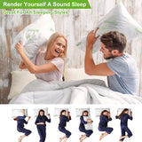Bamboo Memory Foam Pillow – Cooling Shredded Memory Foam with Washable Bamboo-Blend Cover, Removable and Hypoallergenic
