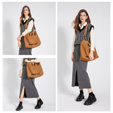 Women’s Large Capacity Canvas Tote Bag 👜 Stylish High-End Black Shoulder Bag for Shopping & Daily Use