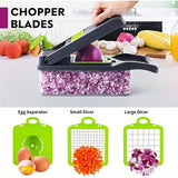 16-in-1 Vegetable Chopper Set – Multi-Blade Slicer with Container & Peeler - PulinGO