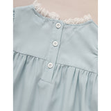 Toddler Girls Summer Lace Trim Dress – Puff Short Sleeve Crew Neck Princess Outfit, Cute Party Dress for Birthdays & Special Occasions