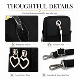 Compact Nylon Crossbody Phone Bag for Women – Lightweight Mini Purse with Adjustable Strap