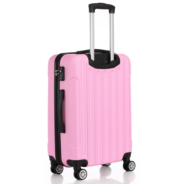 3-in-1 Hard Shell Spinner Luggage Set – Lightweight Travel Suitcases with 360° Wheels (20", 24", 28") – Black
