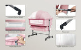 3-in-1 Bedside Crib for Babies – Portable Bassinet, Travel Bed & Co-Sleeper