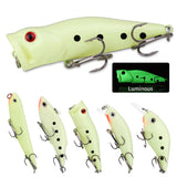 22-Piece Fishing Lure Set - Mixed Hard Bait Kit with Popper, Minnow, Frog & VIB for Bass Fishing