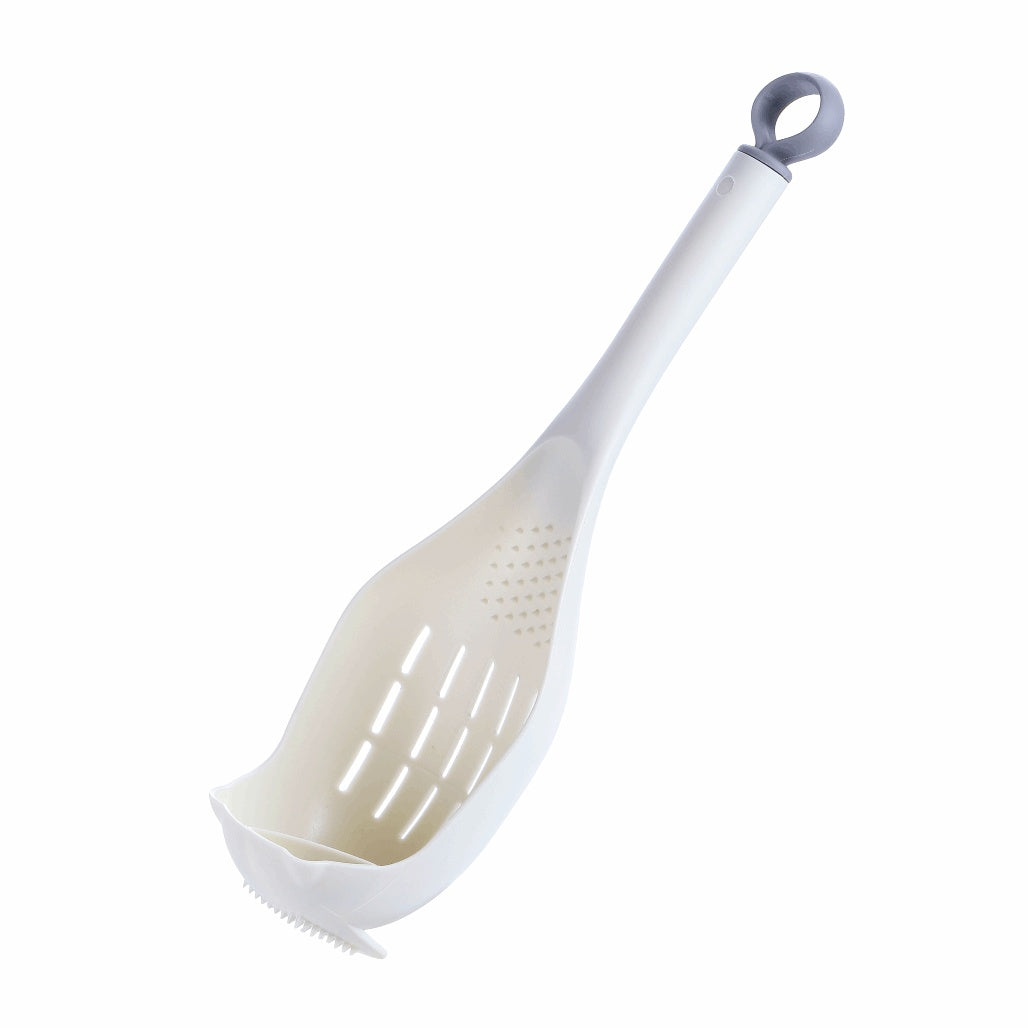 Large Plastic Colander Scoop Spoon – Heat-Resistant Long-Handled Strainer for Soup, Pasta, Vegetables & More